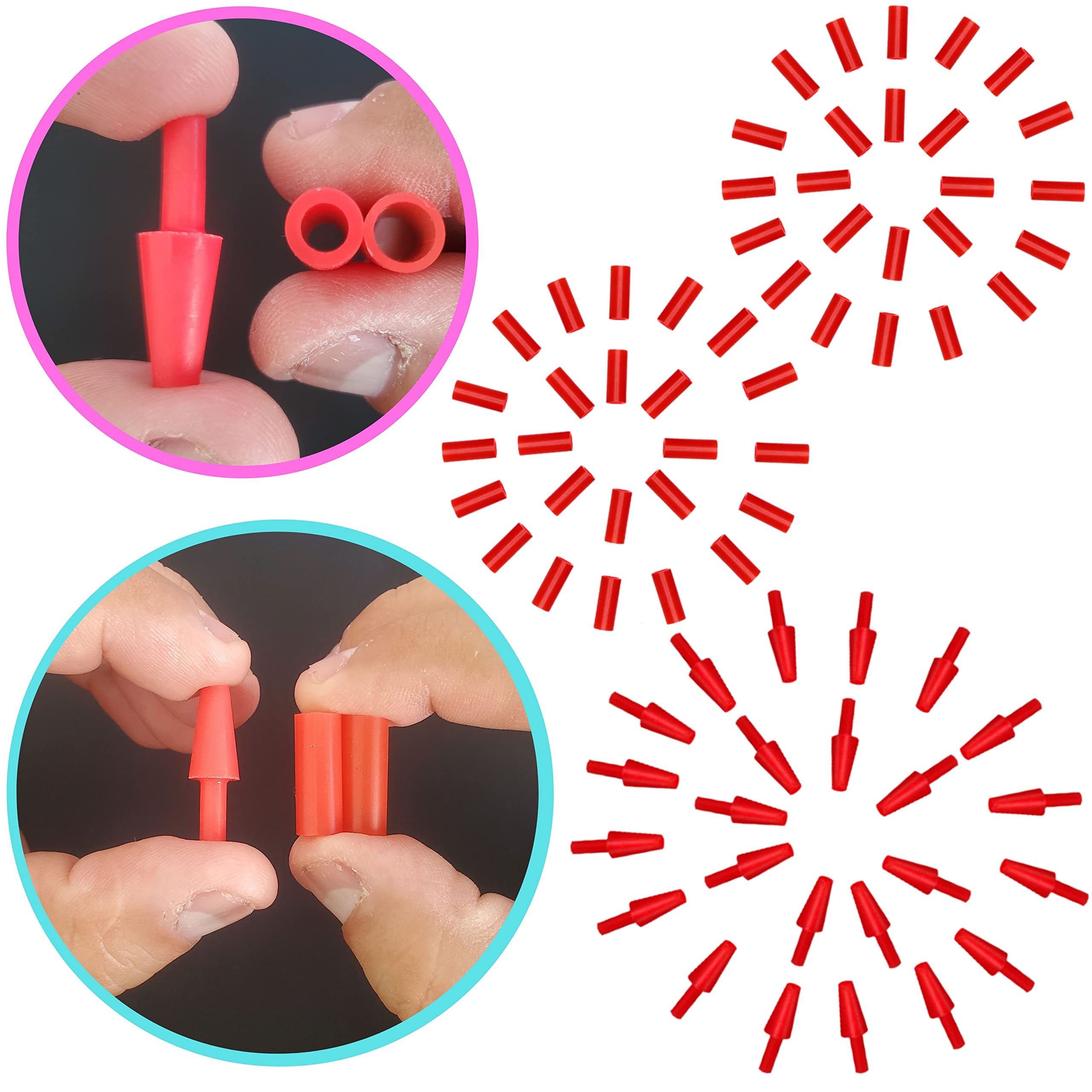 Pen Plug OMPERIO Nonstick Silicone Sleeves & Pen Plugs | Epoxy Glitter Pen ...